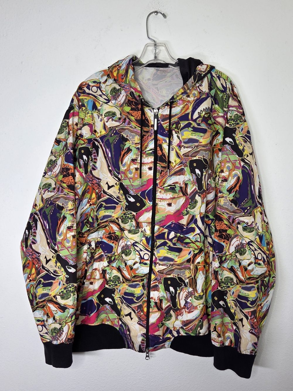 Vintage Jordan 5 v bel air Technicolor all over sneaker Multicolor Hoodie